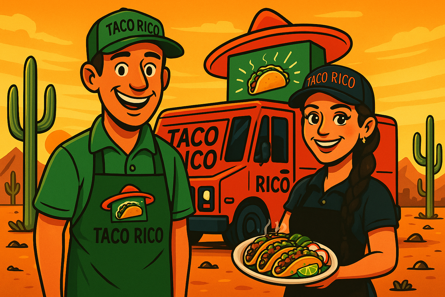 Taco Rico website screenshot 1